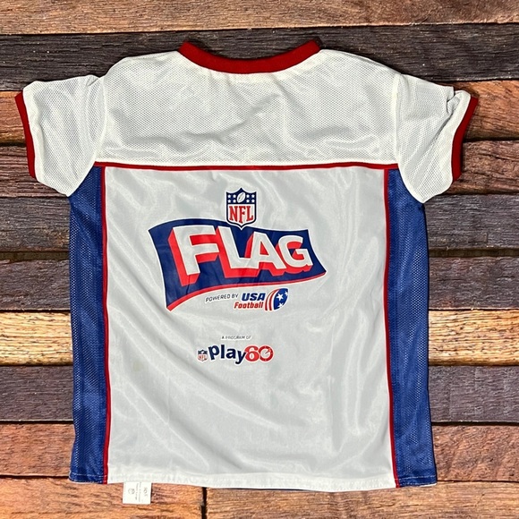 New York Giants NFL NYG Flag Football Boys Kids Youth Reversible Jersey - Picture 5 of 7